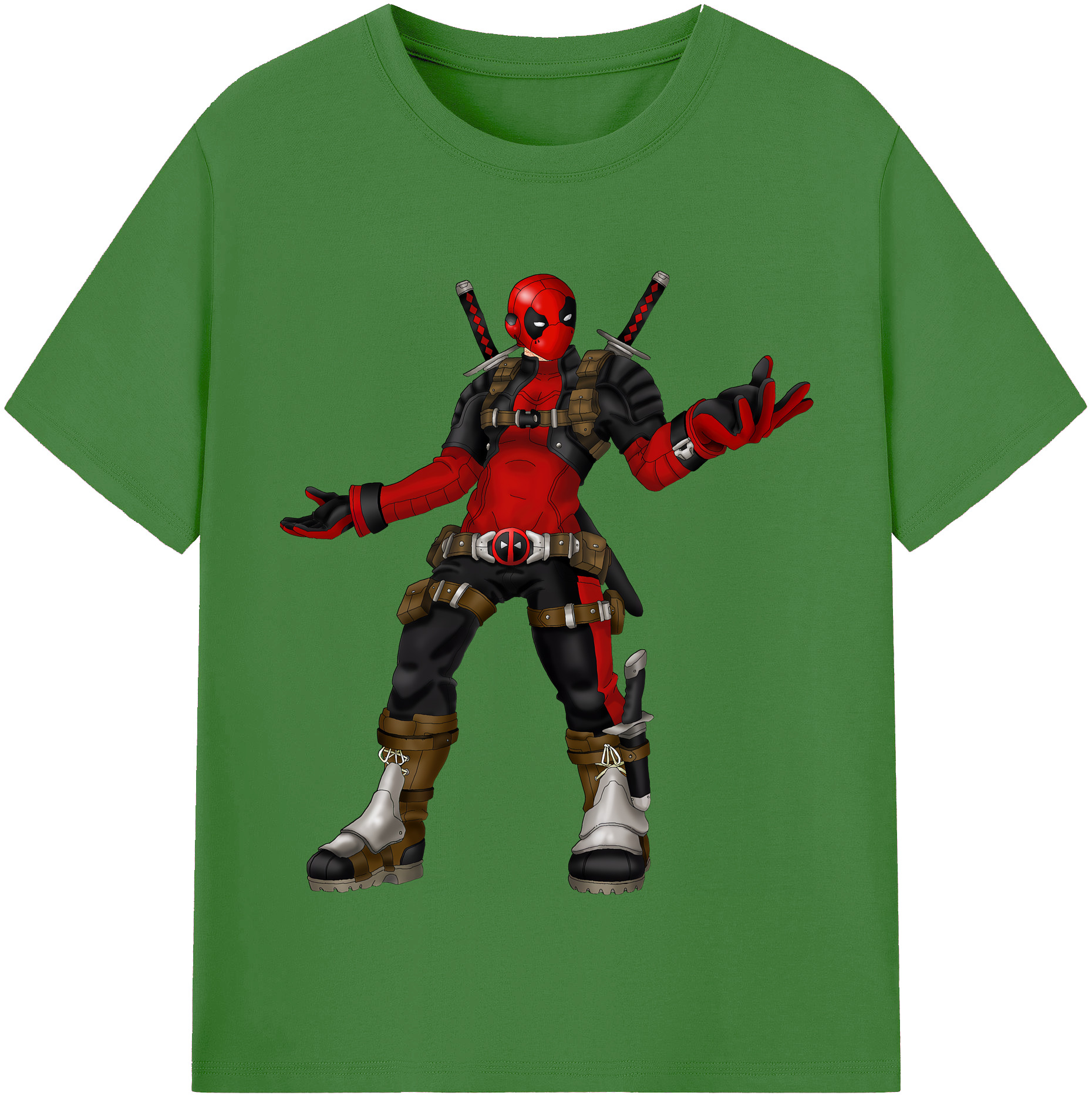 （画像用） Deadpool デッドプール レディースカジュアルプリントTシャツ（綿100％）